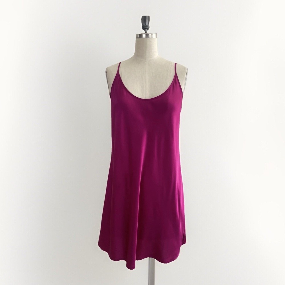 La Perla Slip Dress 100% Silk Pink Adjustable Straps Lingerie Intimate Size S